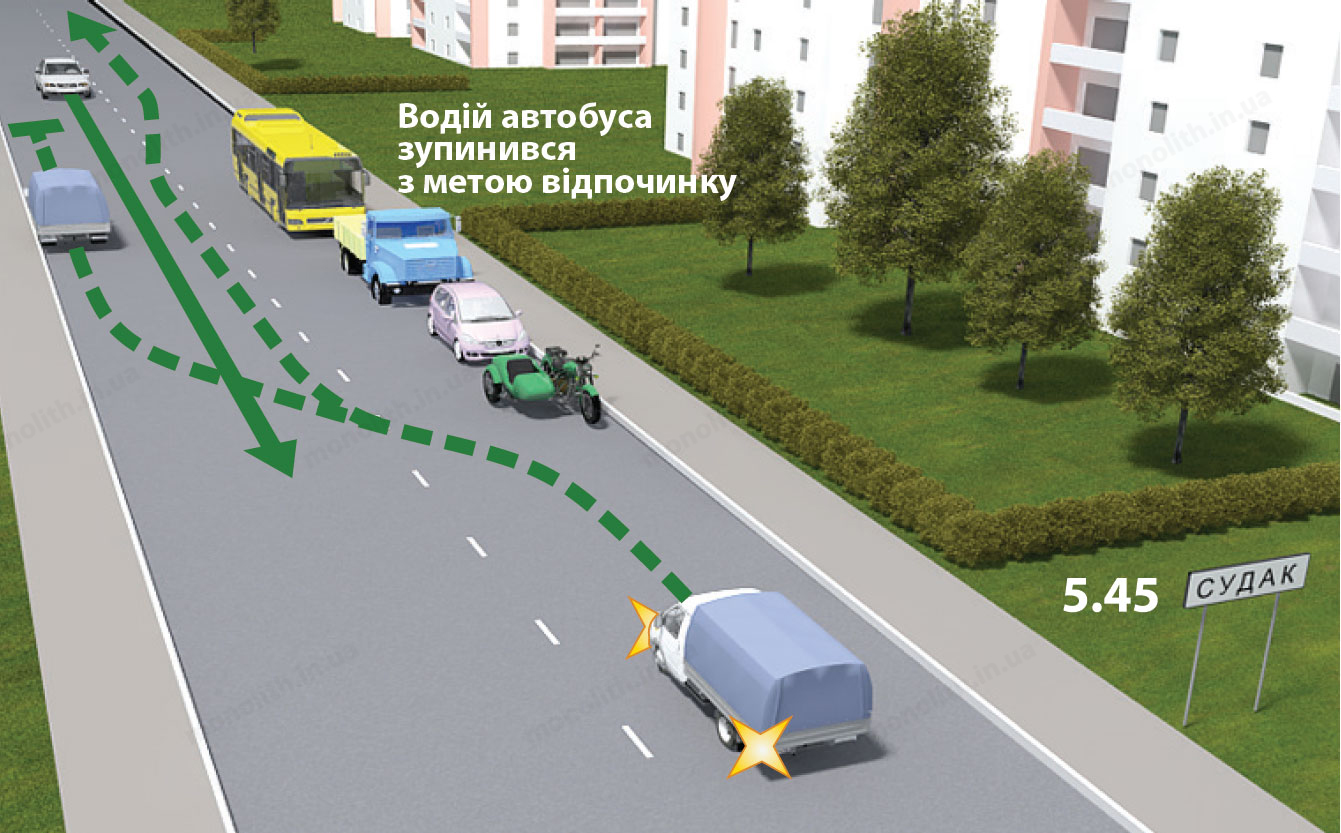 ПДР: на дорогах з двостороннім рухом ПДР: на дорогах з двостороннім рухом