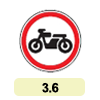 3.6 «Рух мотоциклів заборонено» 3.6 «Рух мотоциклів заборонено»