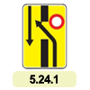 5.24.1 «Зміна напрямку руху на дорозі з розділювальною смугою» 5.24.1 «Зміна напрямку руху на дорозі з розділювальною смугою»
