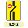 5.24.2 «Зміна напрямку руху на дорозі з розділювальною смугою» 5.24.2 «Зміна напрямку руху на дорозі з розділювальною смугою»