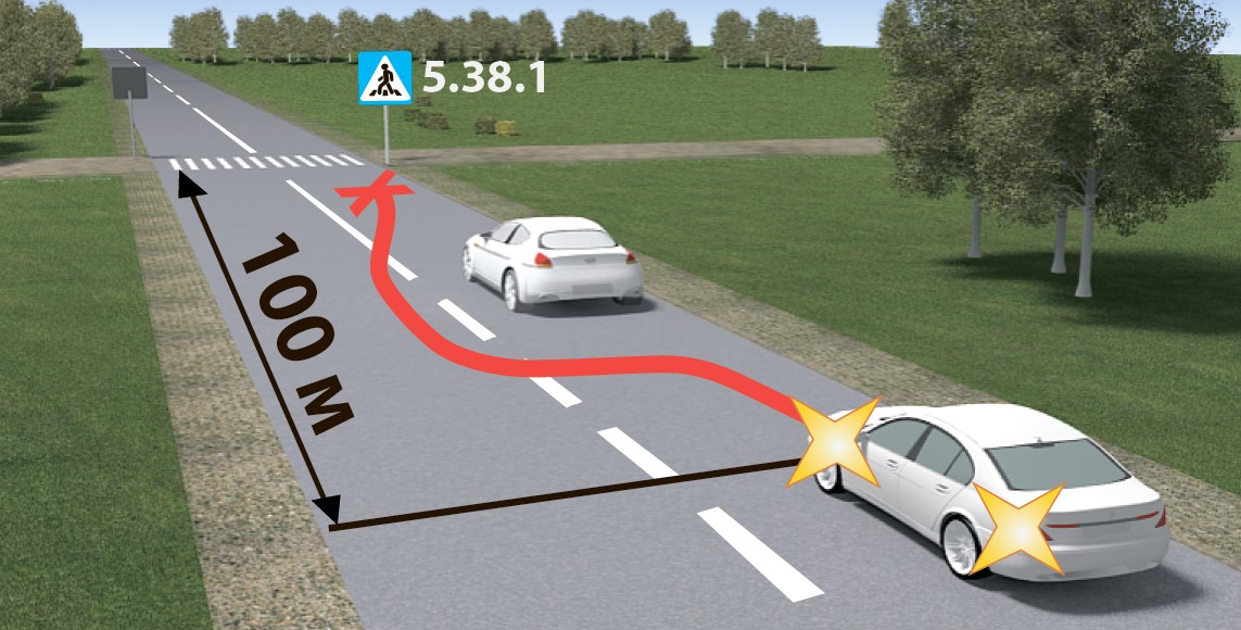 Обгон на пешеходном наказание