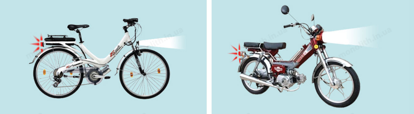 ПДД: фары или фонари на мопедах (велосипедах) и гужевых телегах