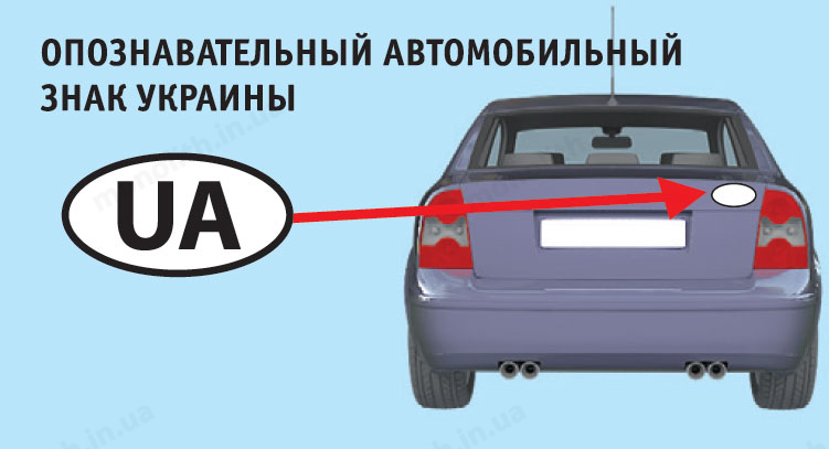 «Опознавательный автомобильный знак Украины»