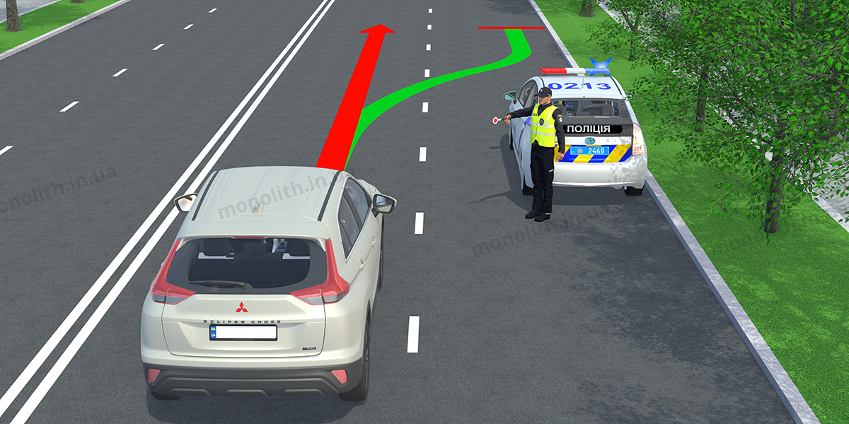 Штраф за невыполнение водителями требований полицейского