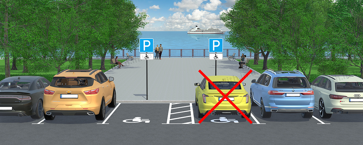 Штраф за остановку или стоянку ТС в местах, обозначенных соответствующими дорожными знаками