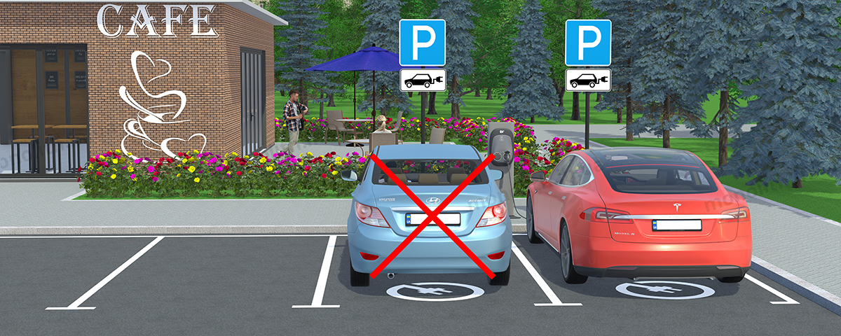 Штраф за остановку или стоянку ТС в местах, обозначенных соответствующими дорожными знаками