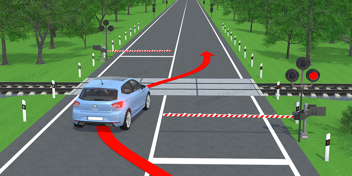 Штраф за въезд на железнодорожный переезд