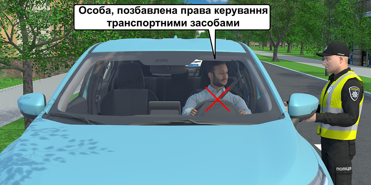 Штраф за управление ТС лицом, лишенным права управления ТС