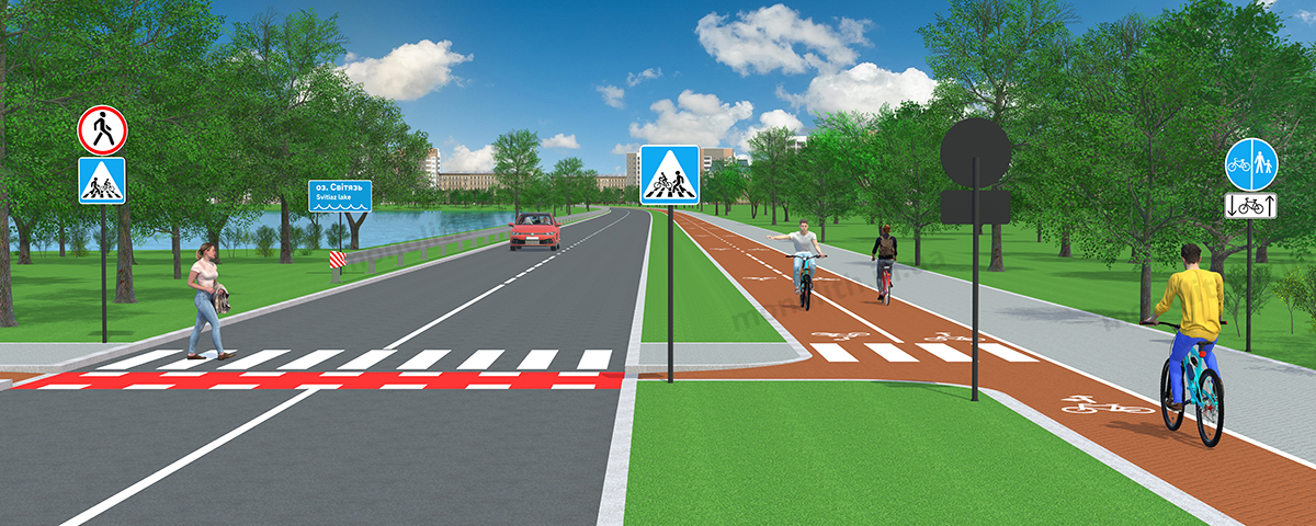 7.29 «Напрямок руху велосипедистів»