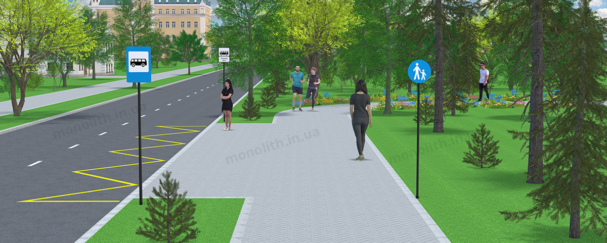 ПДР: пішохідна доріжка ПДР: пішохідна доріжка