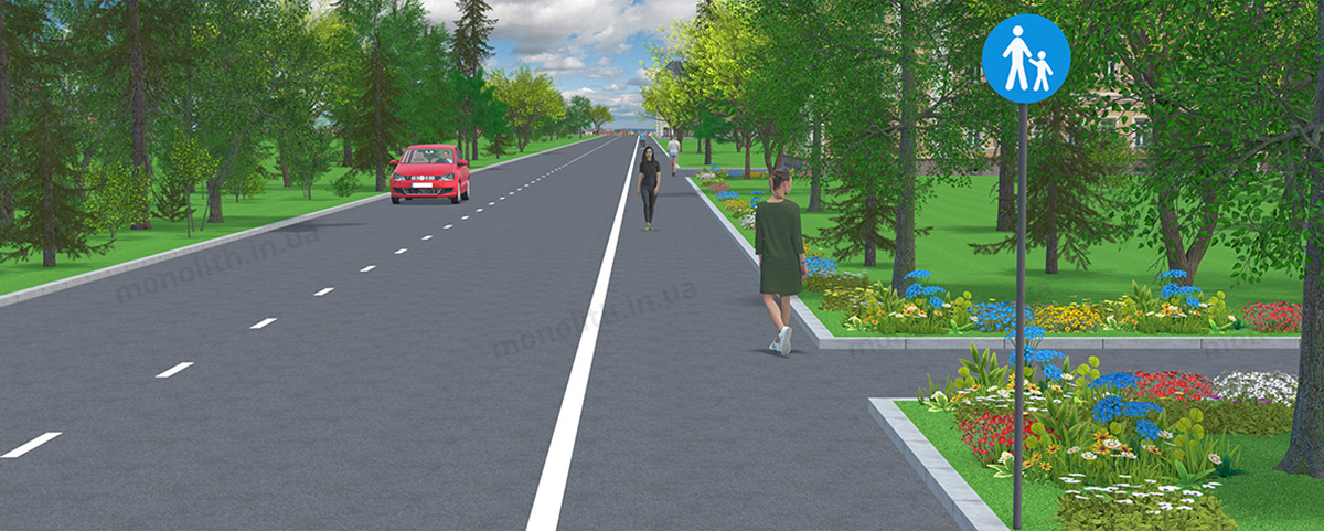 ПДР: пішохідна доріжка ПДР: пішохідна доріжка