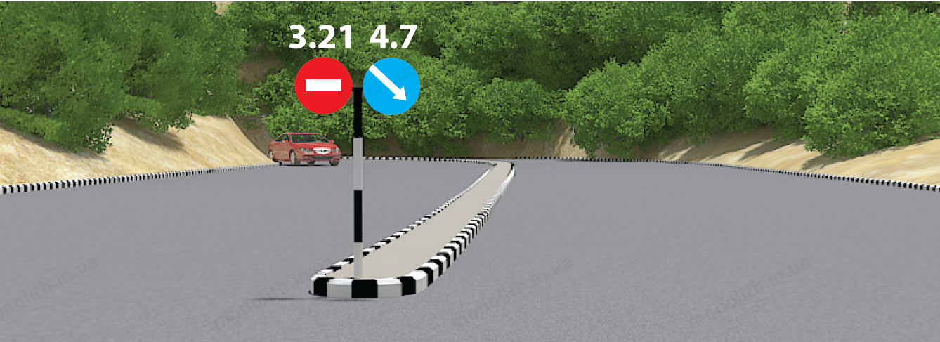 ПДР: розділювальна смуга