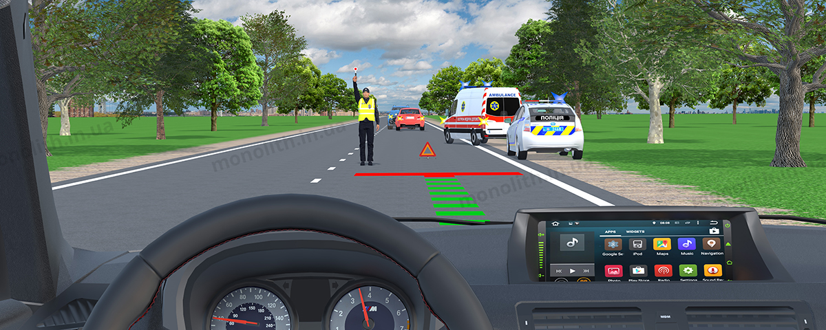 ПДР: дії при наближенні до транспортного засобу з увімкненим проблисковим маячком