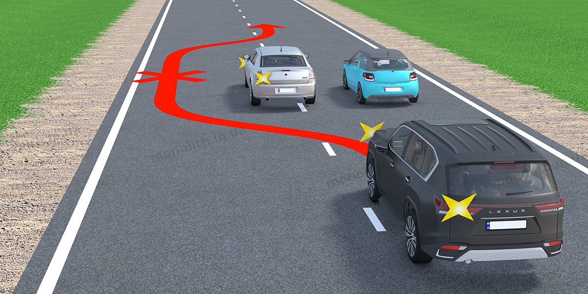 ПДР: обгін транспортного засобу, який здійснює обгін заборонений