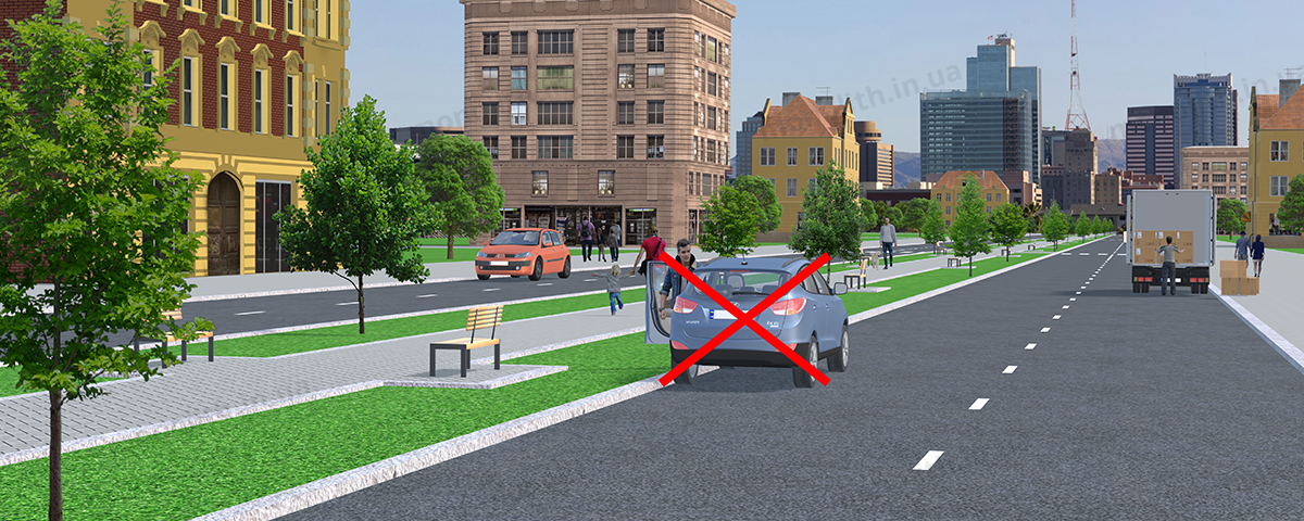 ПДР: зупинка і стоянка ТЗ у населених пунктах ПДР: зупинка і стоянка ТЗ у населених пунктах