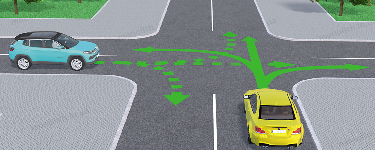 ПДР: перешкода справа