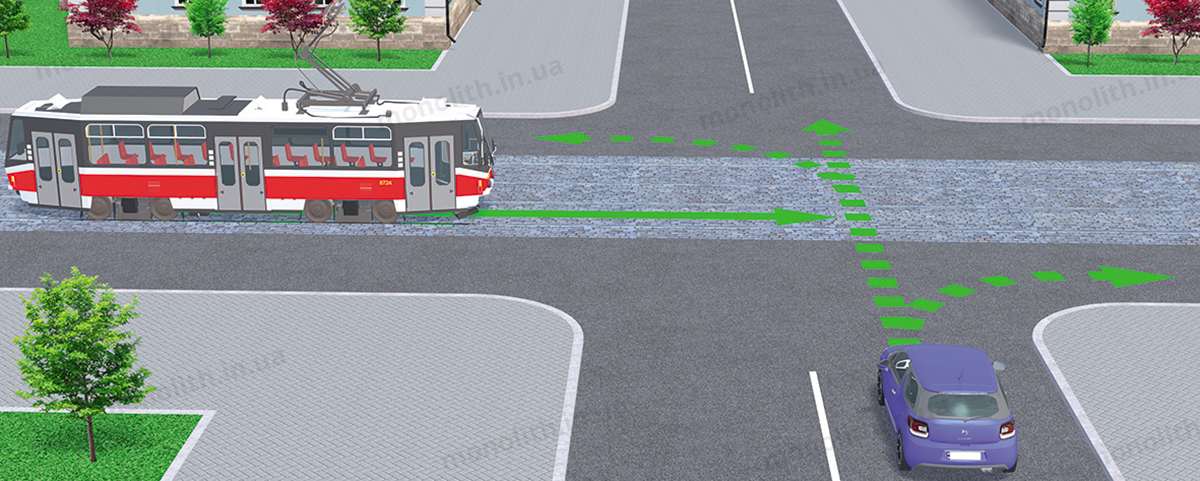 ПДР: перешкода справа