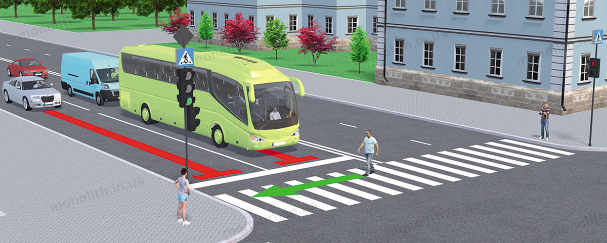 ПДР: регульоване перехрестя