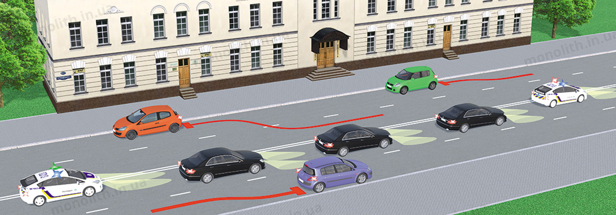 ПДР: ТЗ повинні рухатися в колоні лише в один ряд якнайближче до правого краю проїзної частини