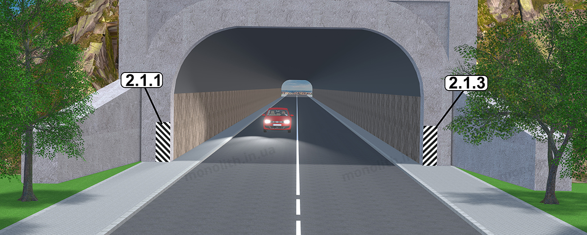 ПДР: Вертикальна розмітка 2.1