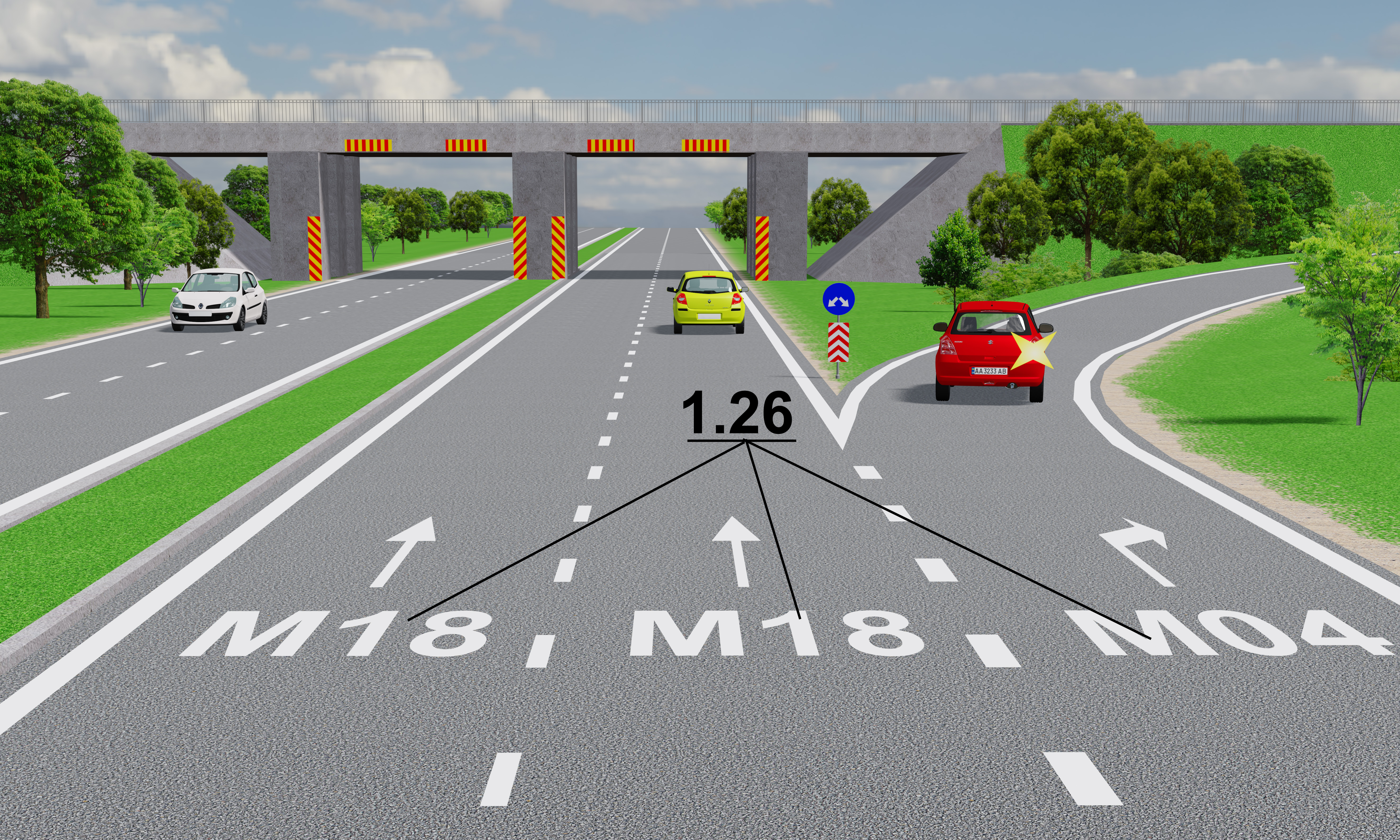 ПДР: дорожня розмітка