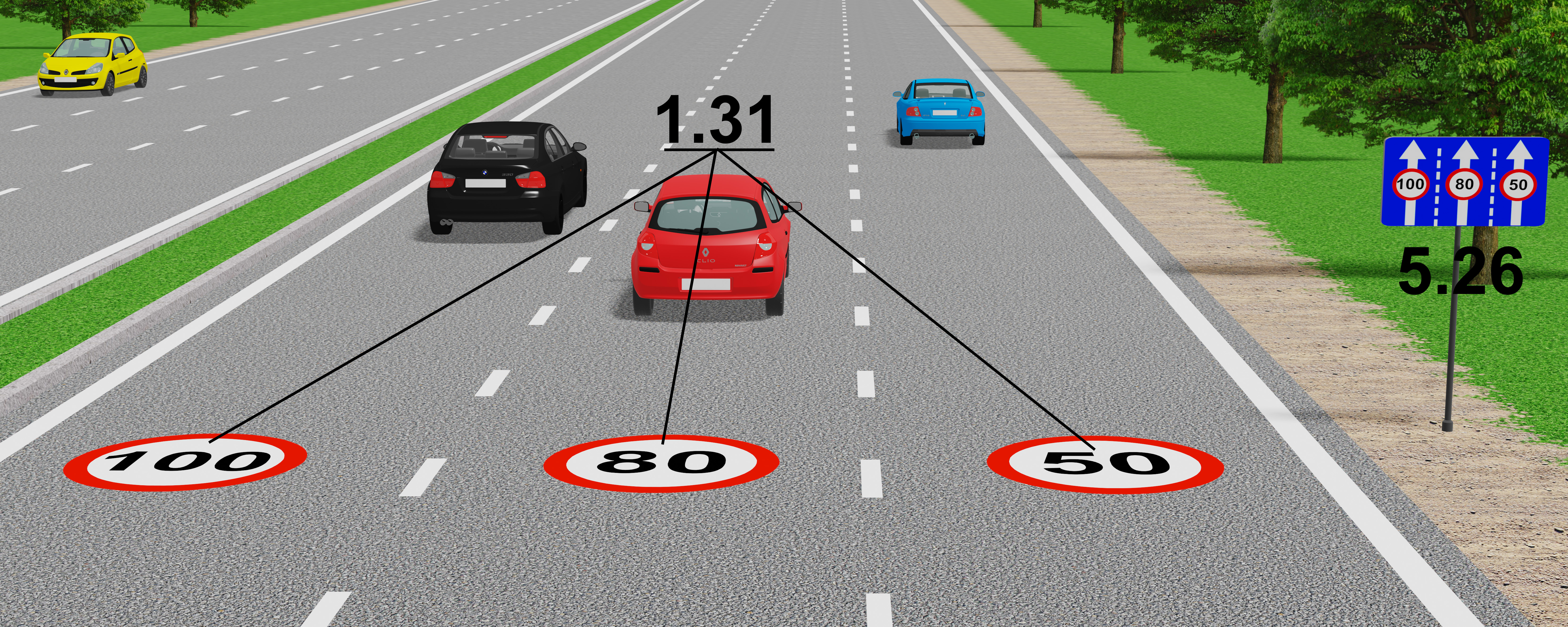 ПДР: Горизонтальна розмітка 1.31