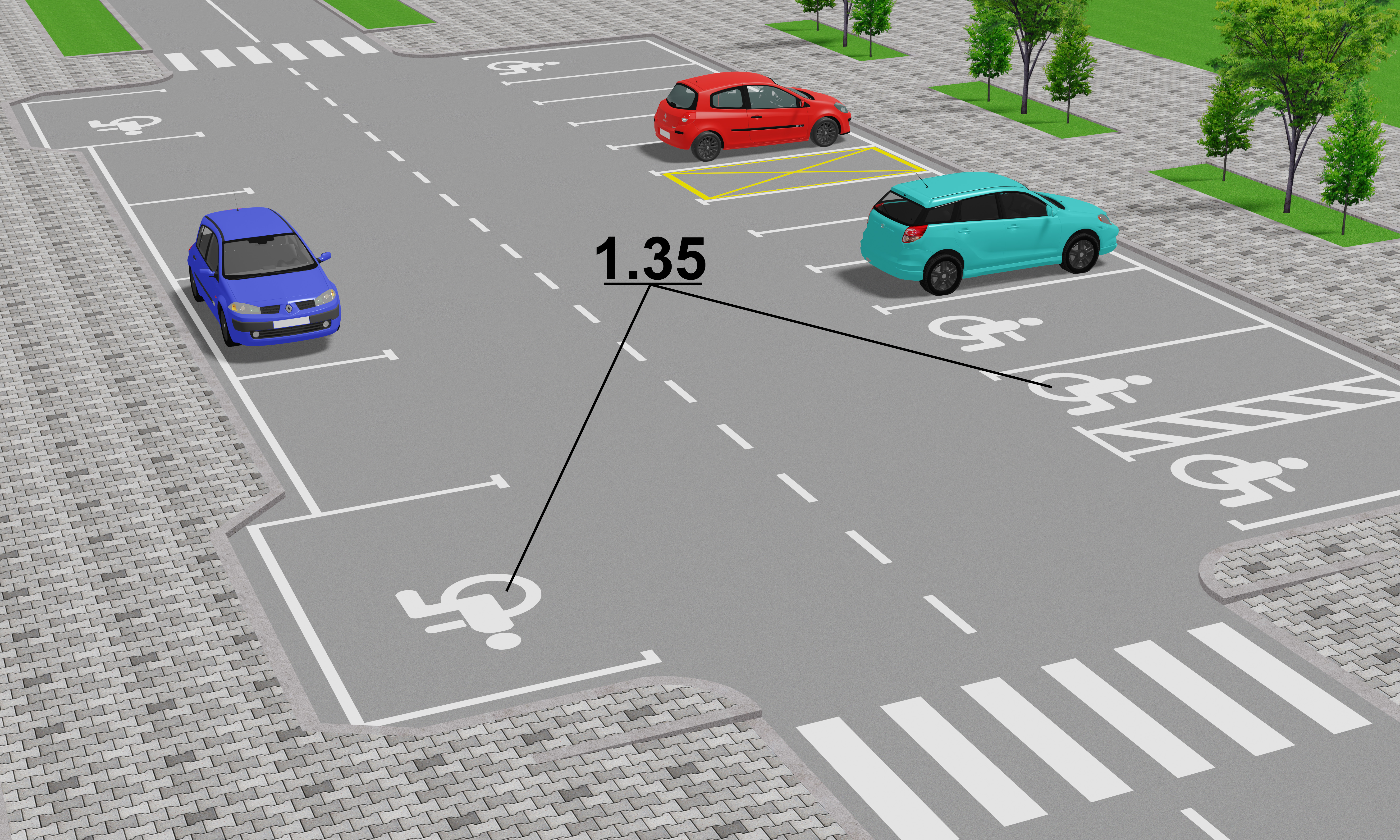 ПДР: Горизонтальна розмітка 1.35