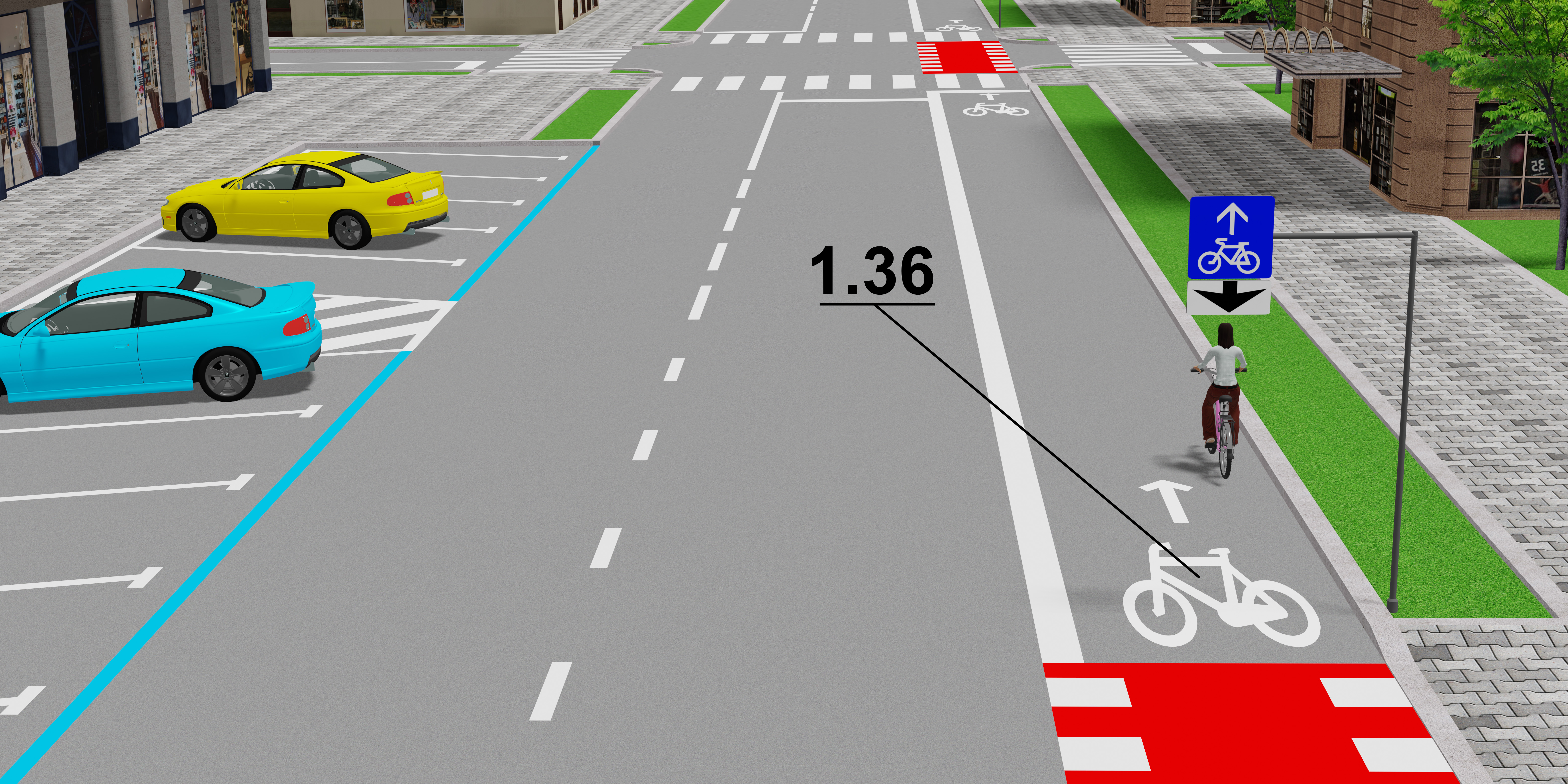 ПДР: Горизонтальна розмітка 1.36