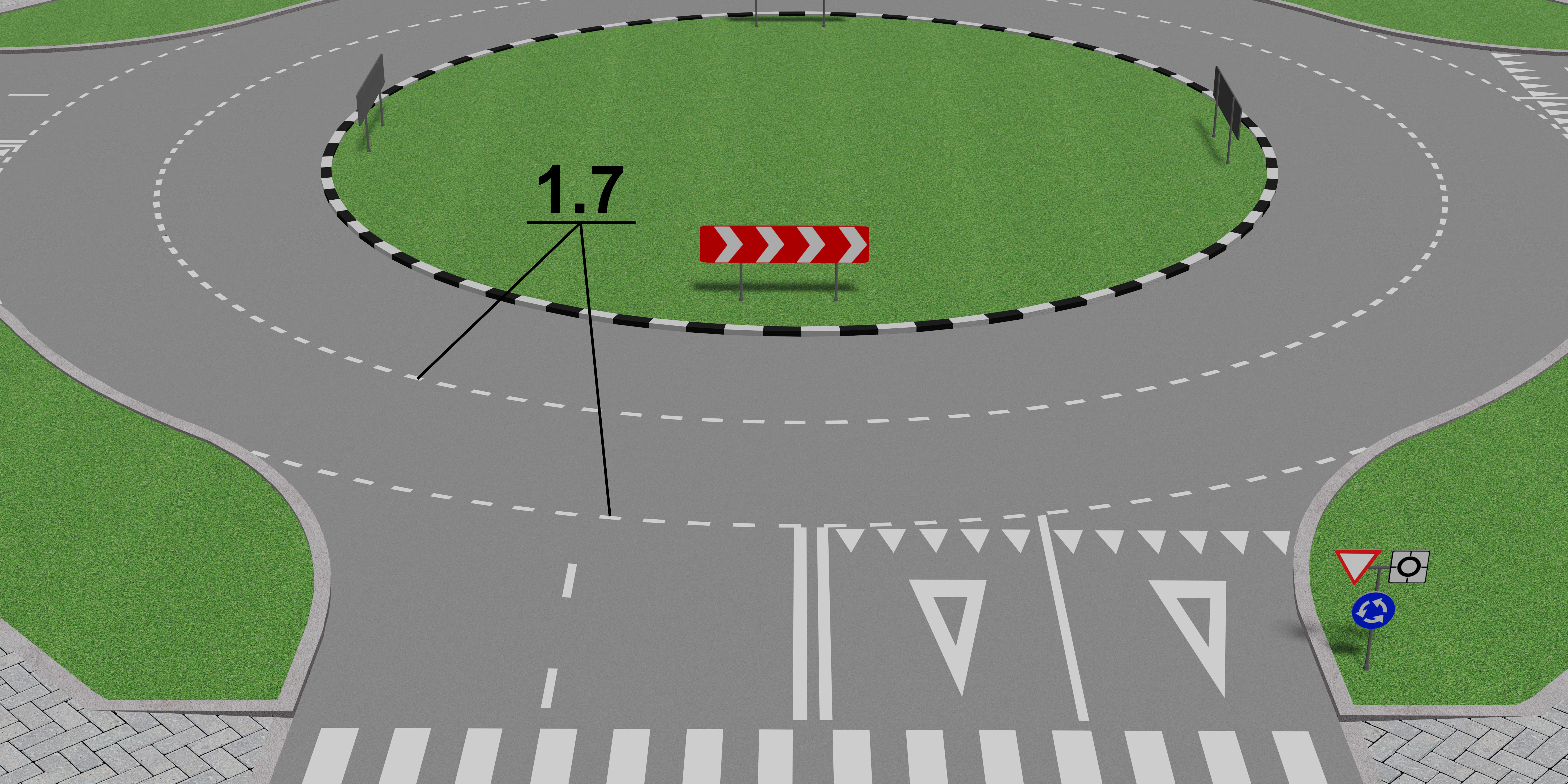 ПДР: Горизонтальна розмітка 1.7