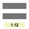 1.12 (стоп-лінія)- позначає місце, де водій повинен зупинитися за наявності знака 2.2 або при сигналі світлофора чи регулювальника, що забороняє рух