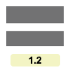 1.2 «Позначення краю проїзної частини (крайова лінія) на автомагістралях та дорогах I категорії»