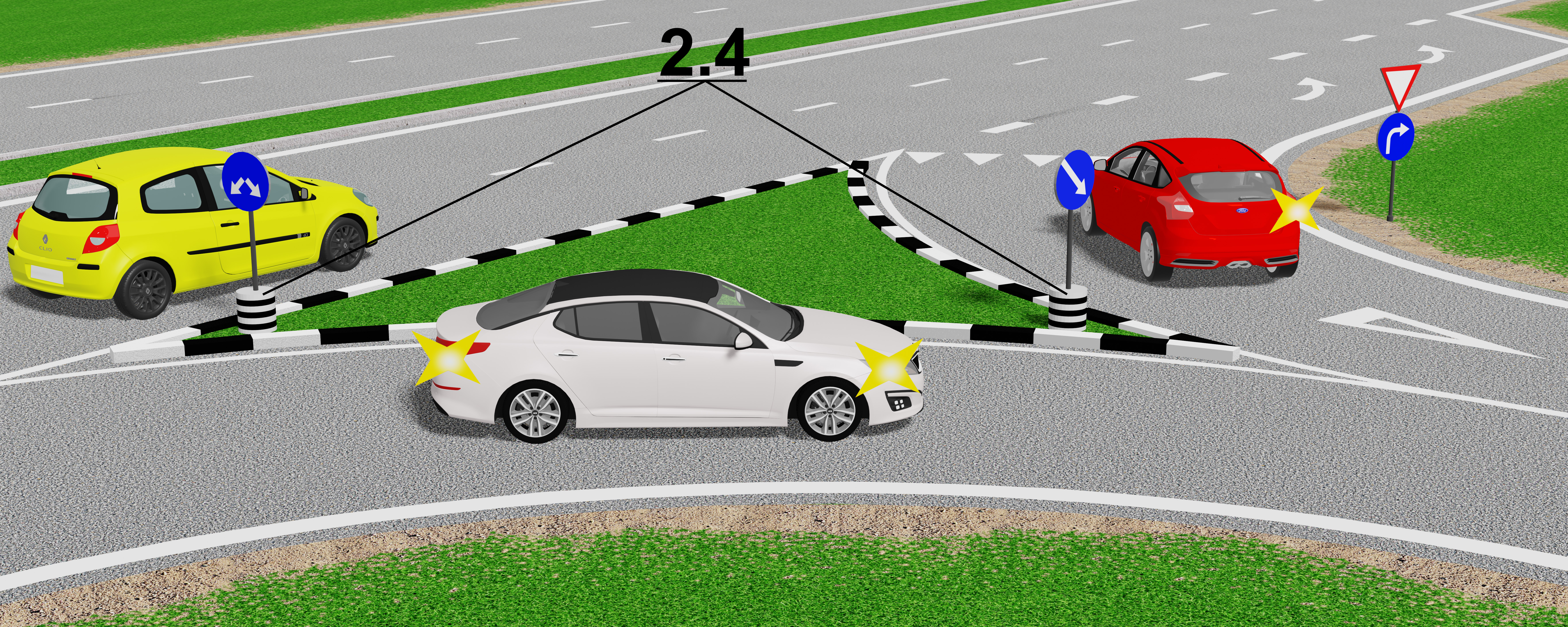 ПДР: Вертикальна розмітка 2.4