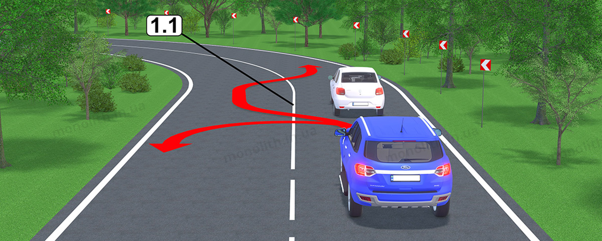 ПДР: Горизонтальна розмітка 1.1