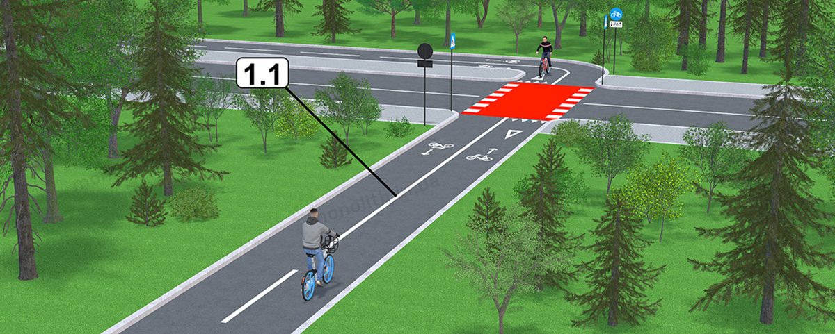 ПДР: Горизонтальна розмітка 1.1