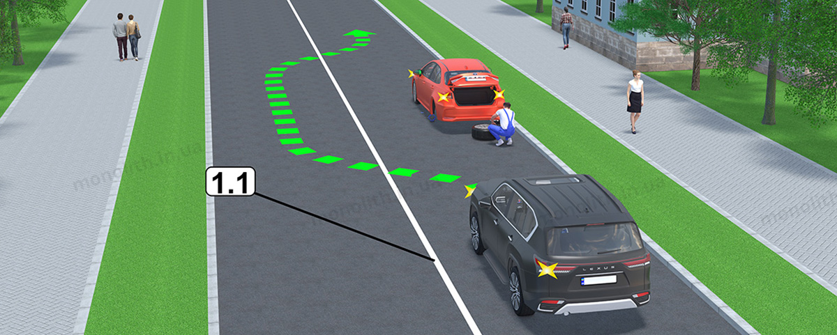 ПДР: Горизонтальна розмітка 1.1