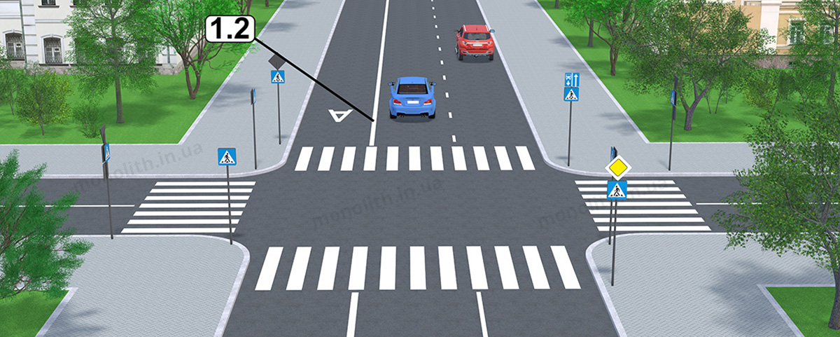 ПДД: Горизонтальная разметка 1.2