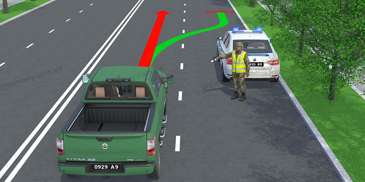 Штраф за невыполнение водителями требований полицейского