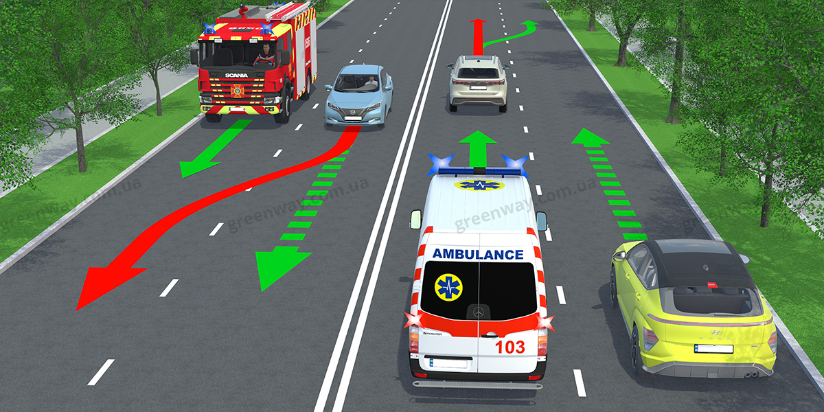 Штраф за непредоставление преимущества в движении ТС аварийно-спасательных служб