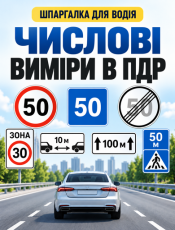 Шпаргалка для  водія