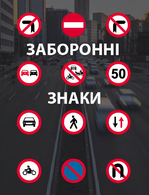 Онлайн курс "Запрещающие знаки" - автор Антон Вікторович